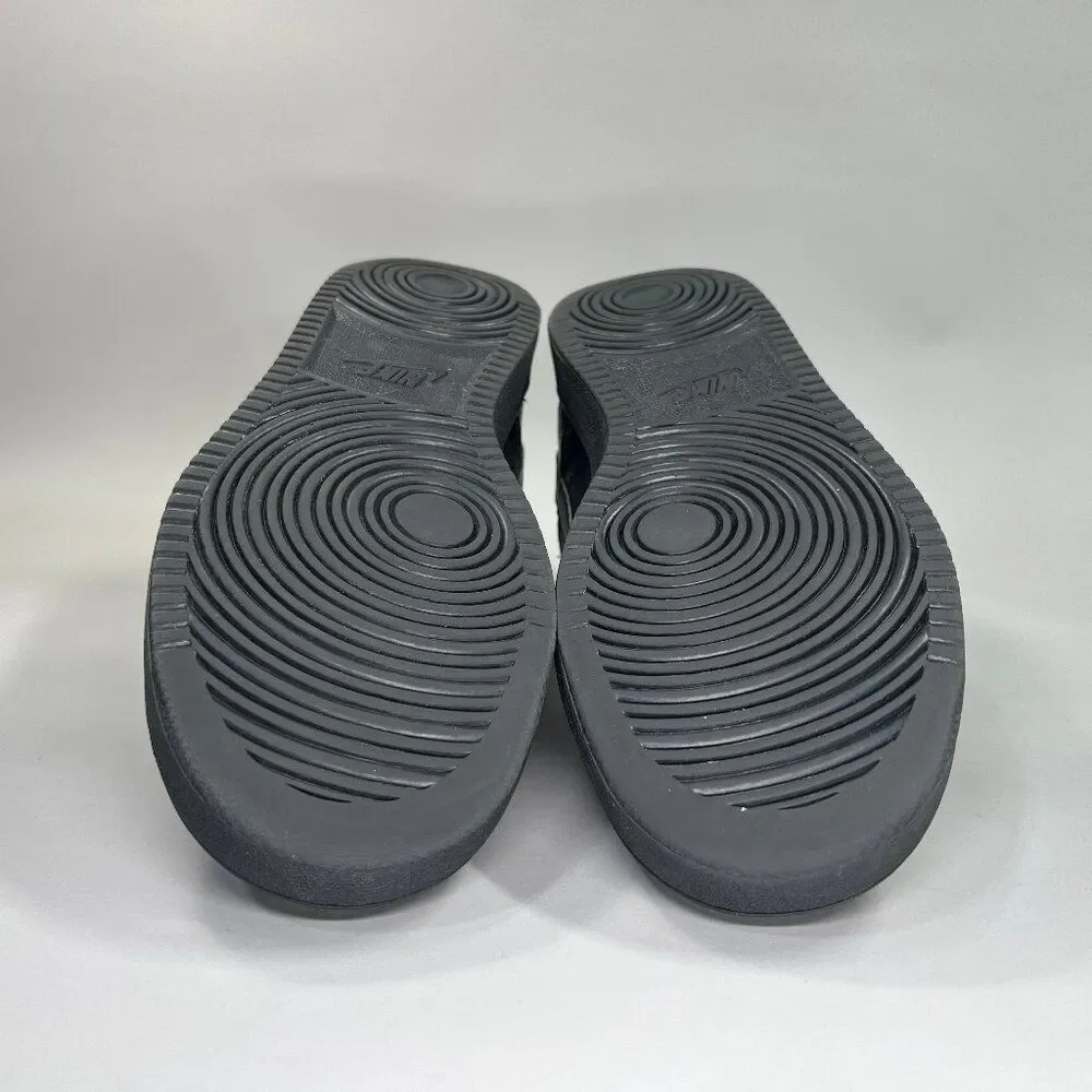 Nike Court‎ Vision Low Shoes Men's Size 11 Black Leather Classic Retro Sneakers